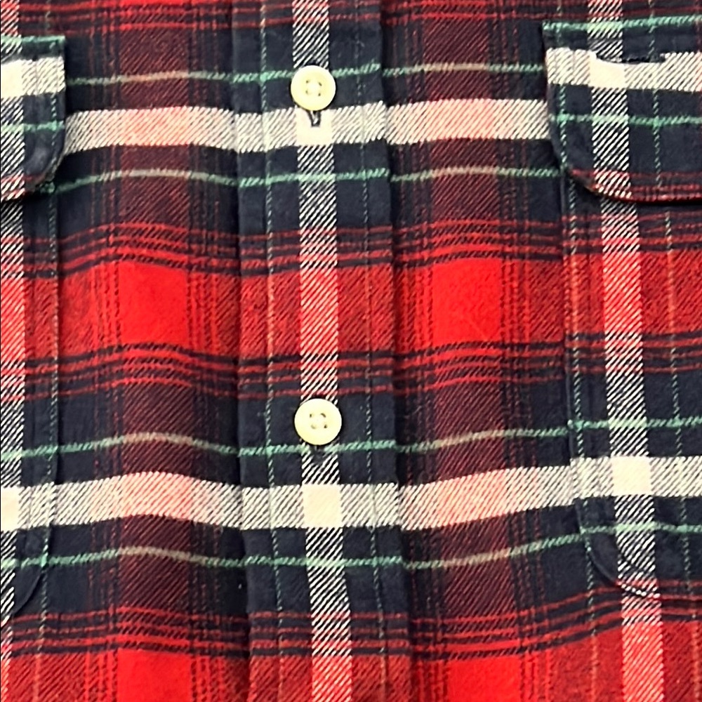 Polo by Ralph Lauren Red and Blue Plaid Casual Shirt - Picture 12 of 12